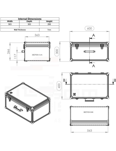 Omegon Transport case for Nexstar 6SE telescope - 3