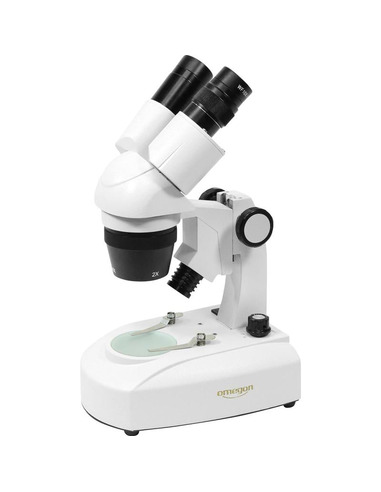 Robtics Omegon StereoView, incident + translucent light, 80x, LED