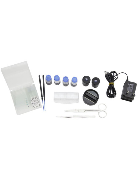 Omegon binocular microscope, 40x-800x, LED - 8