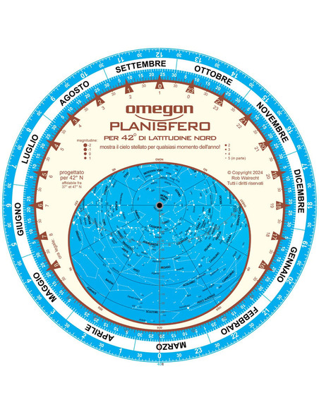 Omegon Star chart planisphere - 1