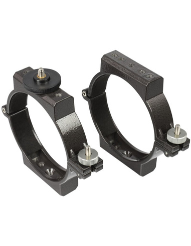 Omegon 100mm tube clamps for 102/660 telescope - 1