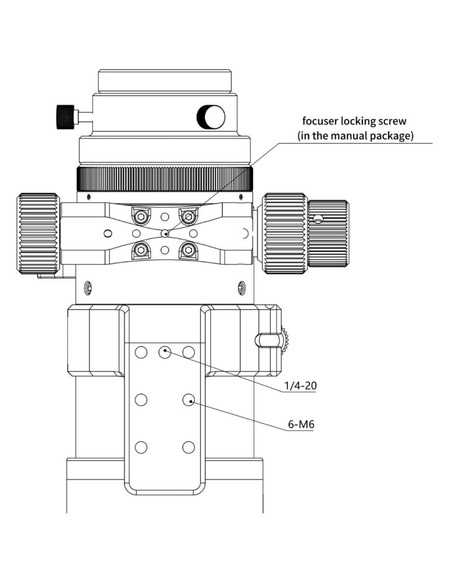 Omegon Apochromatic refractor Pro APO AP 61/360 Triplet ED OTA - 7