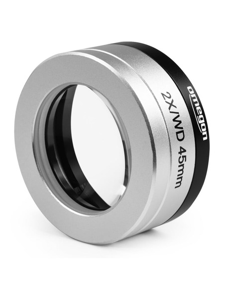 Omegon Objective 2.0X microscope attachment lens with adapter - 1