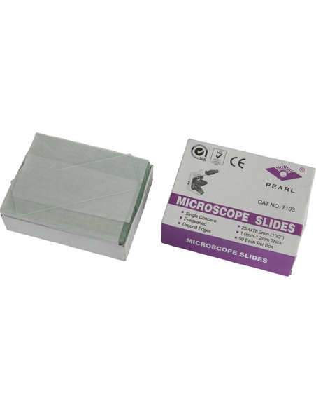 Omegon deep well microscope slides, pk of 50 - 1