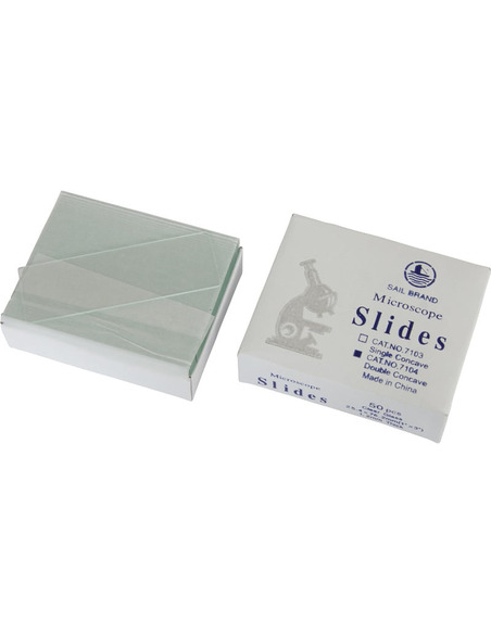 Omegon microscope slides with 2 wells, pack of 50 - 1