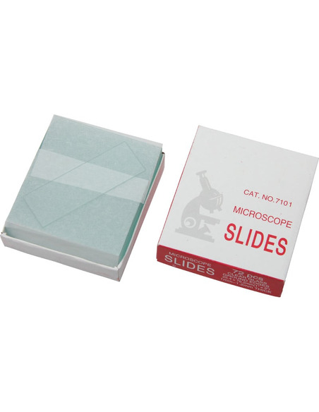 Omegon microscope slides, 25.5 x 76.2cm, ground edges, 50 pieces - 1