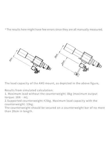ZWO AM3 Harmonic Drive Equatorial Mount Head with ZWO TC40 Carbon Fiber Tripod - 13