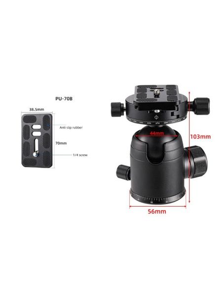 Robtics Ball Head XL - 56mm base 15kg carry capacity - 2