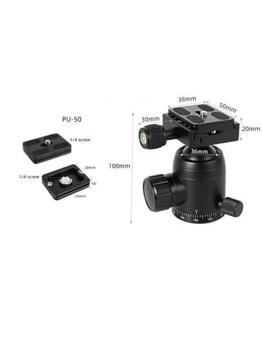 Robtics Ball Head - 50mm base 10kg carry capacity - 2