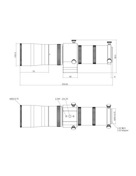Askar 52mm Super ED Guide Scope - Black - 9