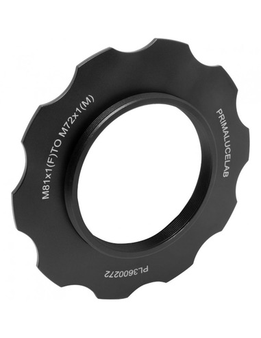 PrimaLuceLab Adapter from M81 to M72 with stop ring for ESATTO 3" and ARCO 3" - 1