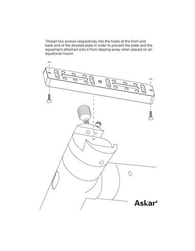 Robtics Askar Vixen-Style Universal Dovetail Plate 300mm Red