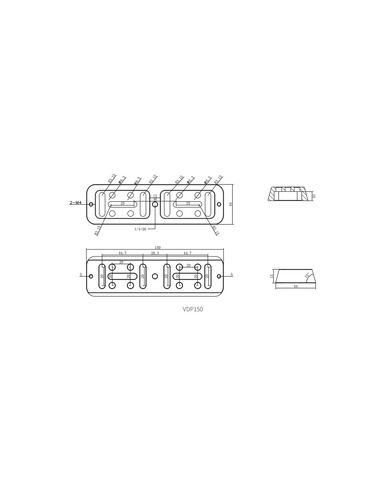 Robtics Askar Vixen-Style Universal Dovetail Plate 150mm Red