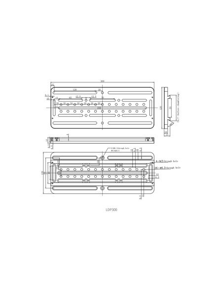 Askar Losmandy-style Universal Dovetail Plate 300mm Red - 3