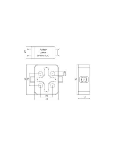 Robtics Askar SQA Lifting Pads - Heightening Section 20mm