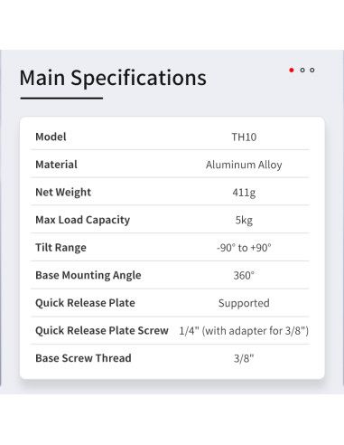 ZWO Seestar TH10 tripod head - fluid equatorial tripod head - 5