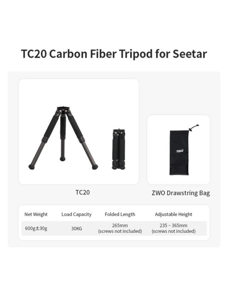 Robtics ZWO TC20-R Tripod for ZWO Seestar Smart Telescopes