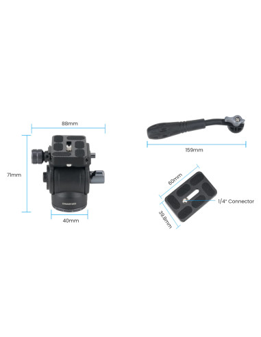 Robtics DwarfLab Mini Tripod with Hydraulic Head - Tripod for Smart Telescopes