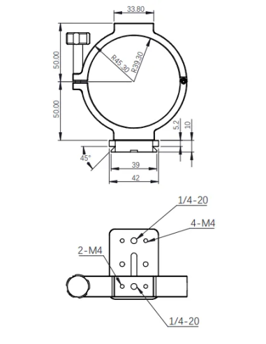 Robtics ZWO Holder Ring for ASI Cooled Cameras - 78mm diameter