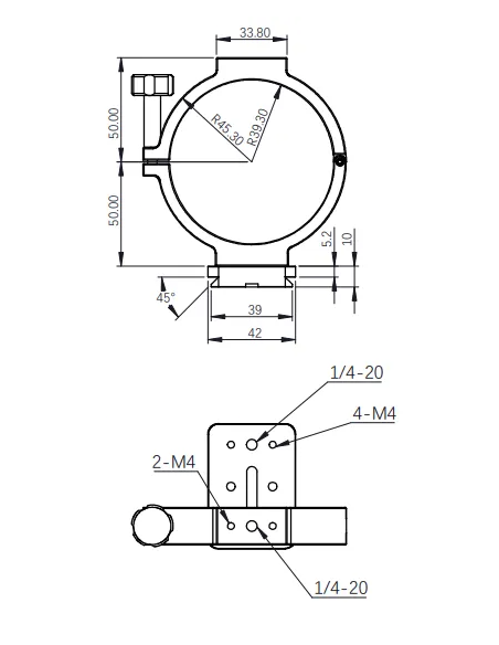 Robtics ZWO Holder Ring for ASI Cooled Cameras - 78mm diameter