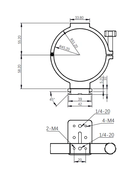 Robtics ZWO Holder Ring for ASI Cooled Cameras - 90mm diameter