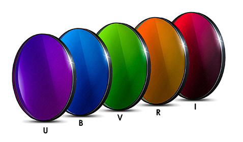 Baader UBVRI filters